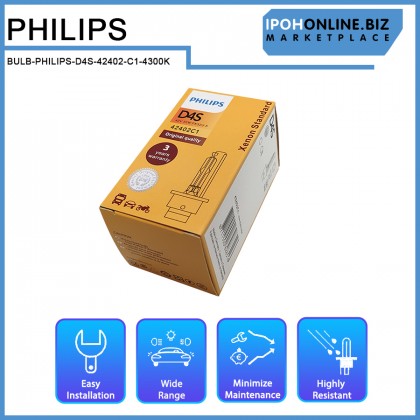 Philips D4S 35W 4300K 42402C1 Xenon HID Headlight Bulb Replacement HID Bulb Toyota Honda VW BMW Benz